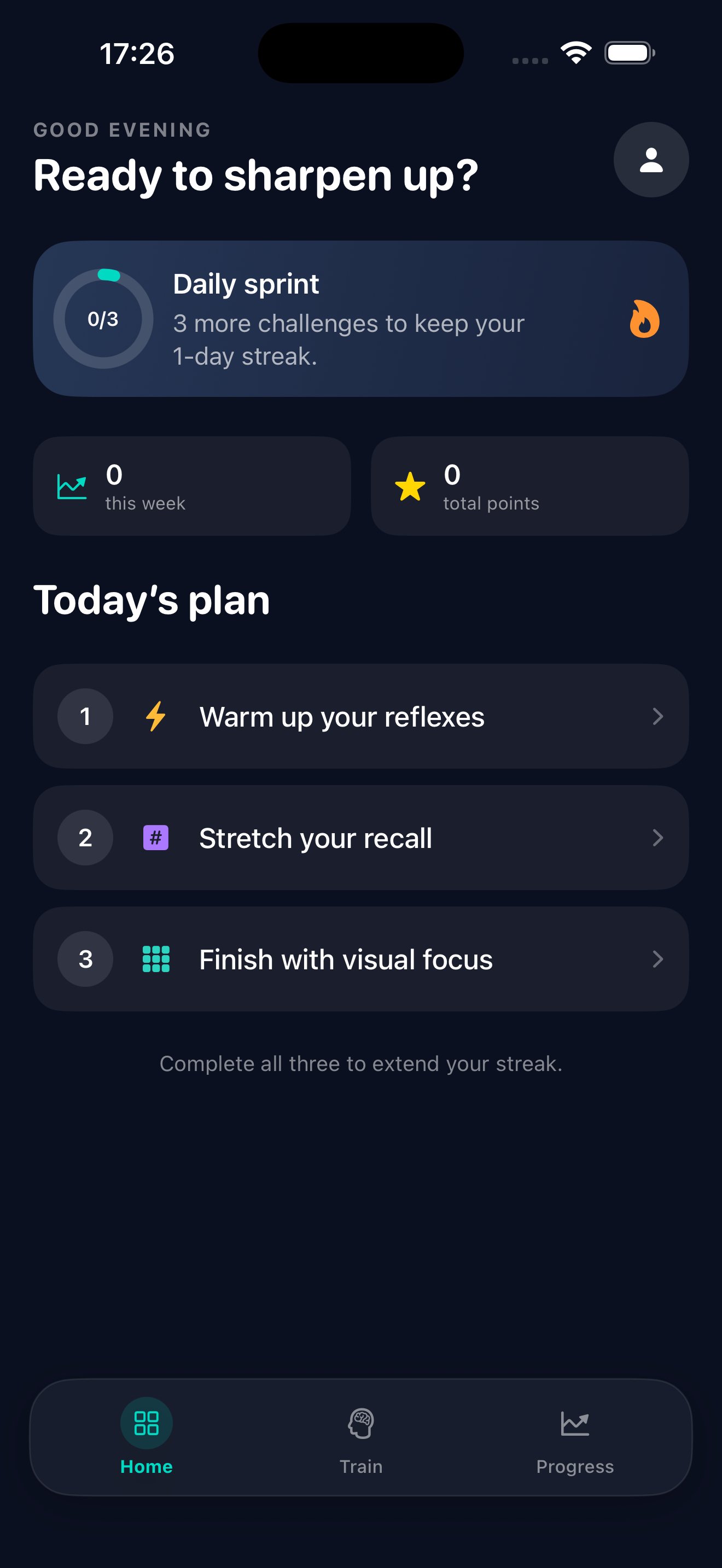 Cognivra daily brain-training plan